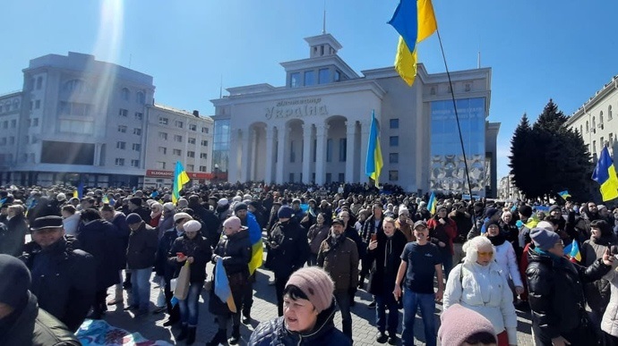 Мітинги в Херсоні проти окупації