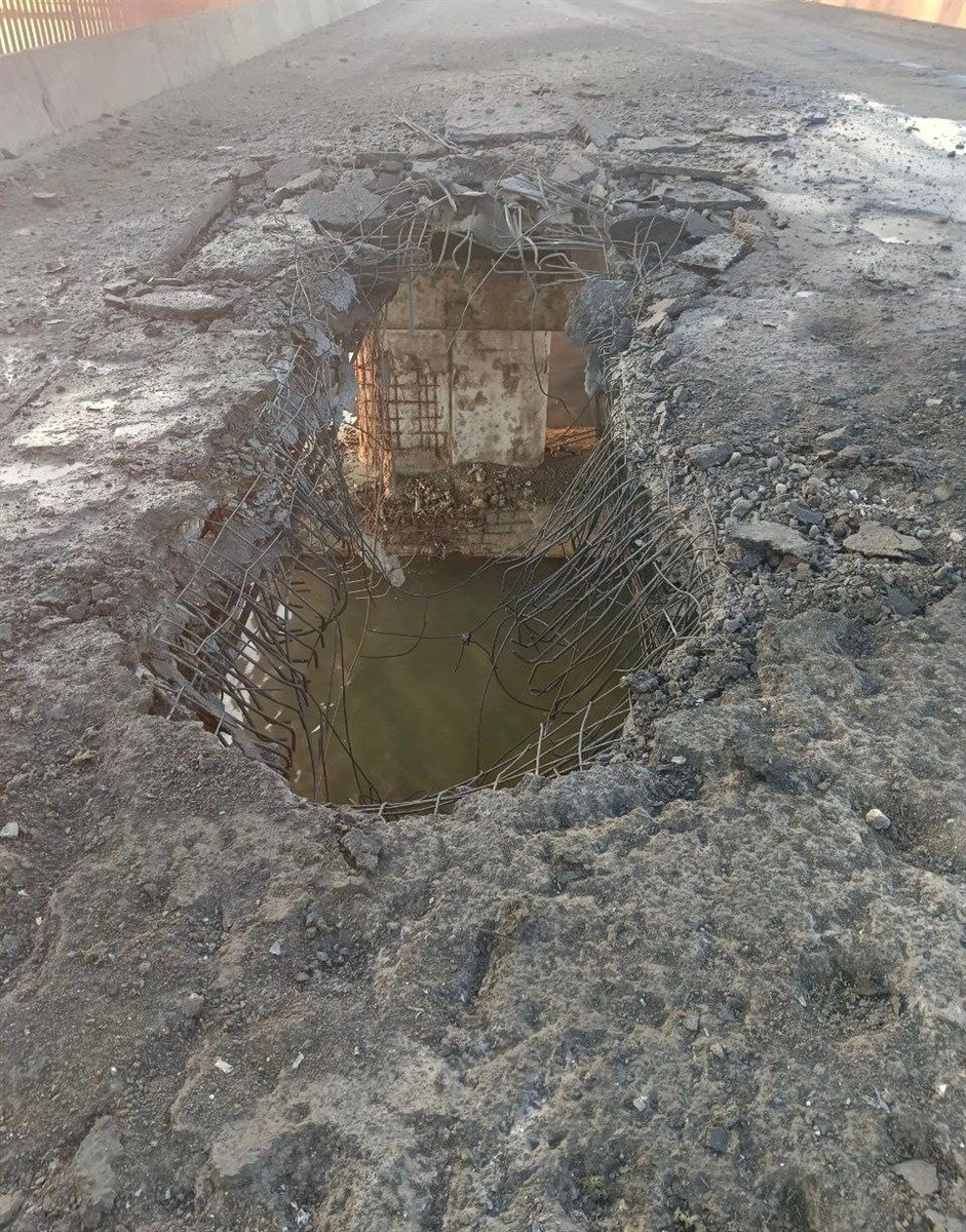Наслідки прильоту по Чонгарському мосту